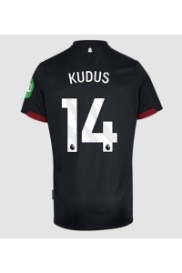 West Ham United Mohammed Kudus #14 Fotballdrakt Borte Klær 2024-25 Korte ermer